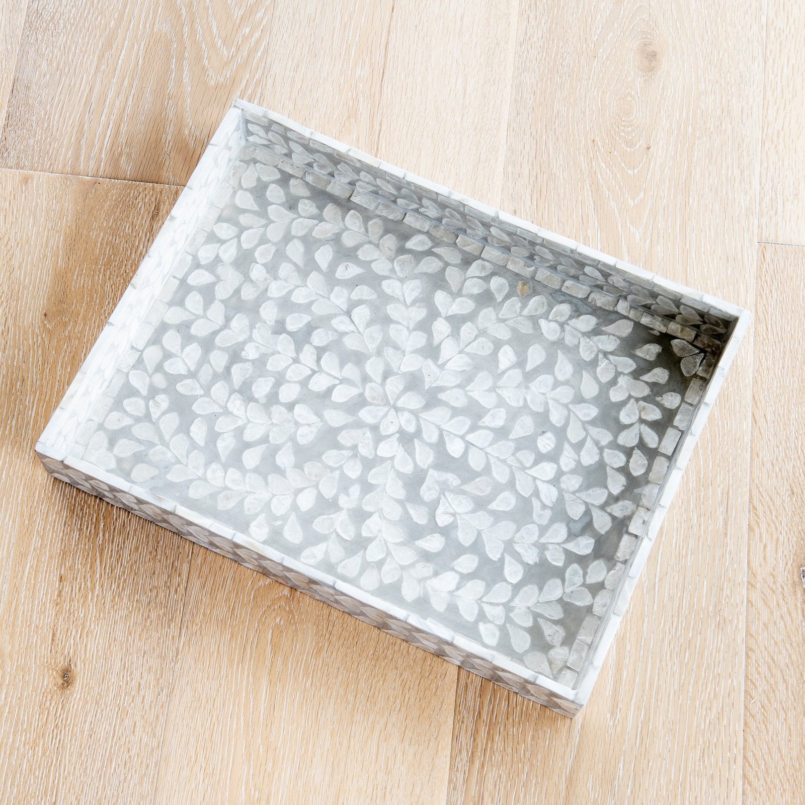 Vine Rectangular Mother Of Pearl Tray - Image 6