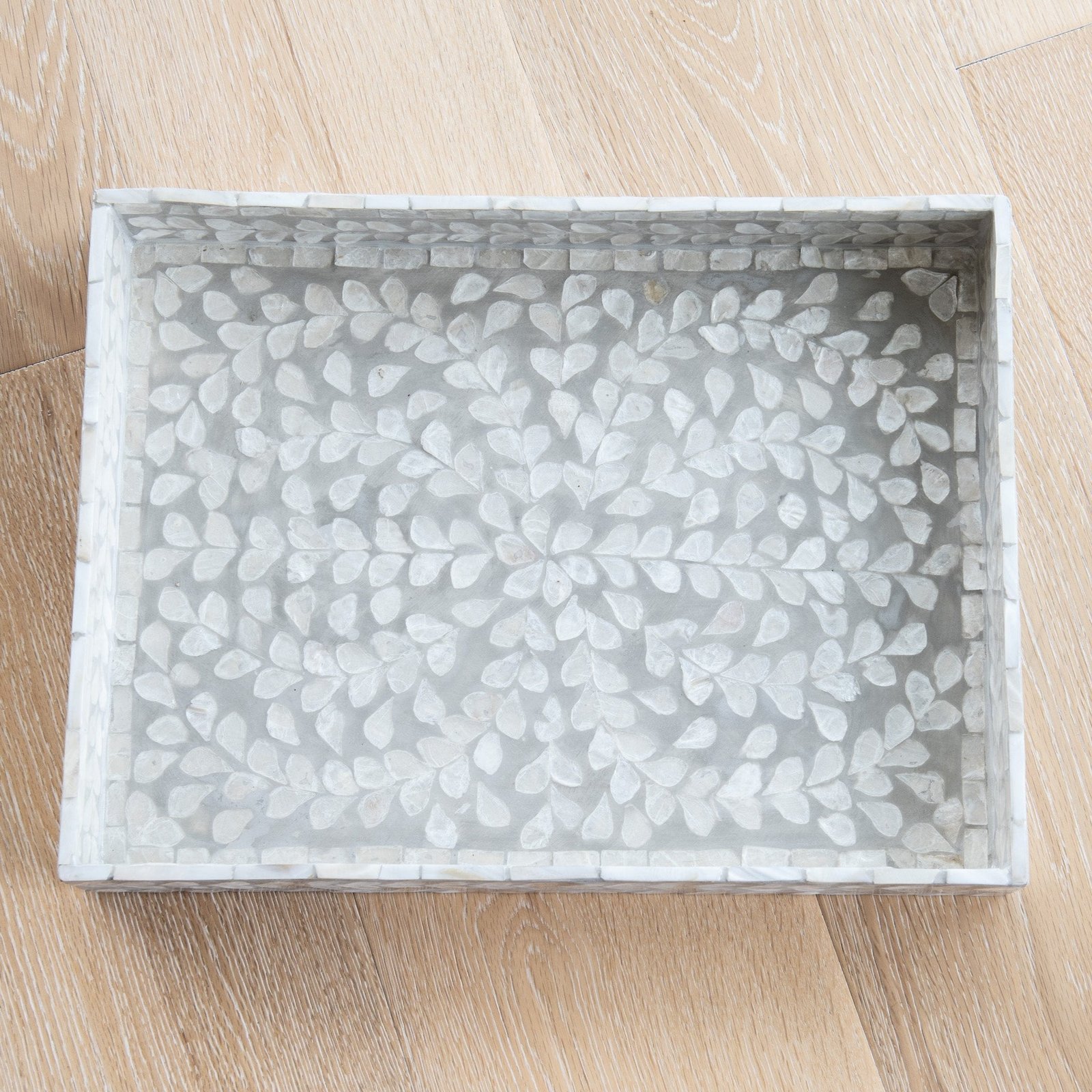 Vine Rectangular Mother Of Pearl Tray - Image 4