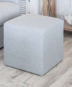 Alternative view of Justine Upholstered Cube Ottoman