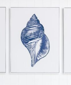 Alternative view of Shell 2 Medium Canvas In Square White Frame