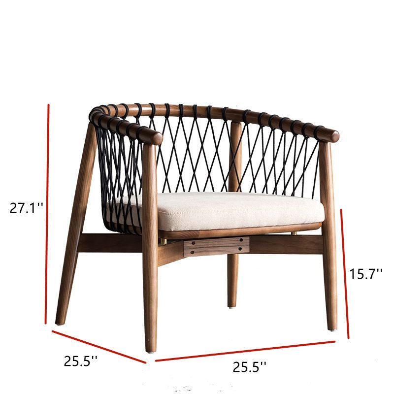 Solid wood lounge chair - Image 8