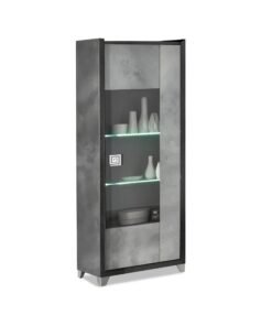 Elegante - LED Glass Cabinet with 1 Right Door