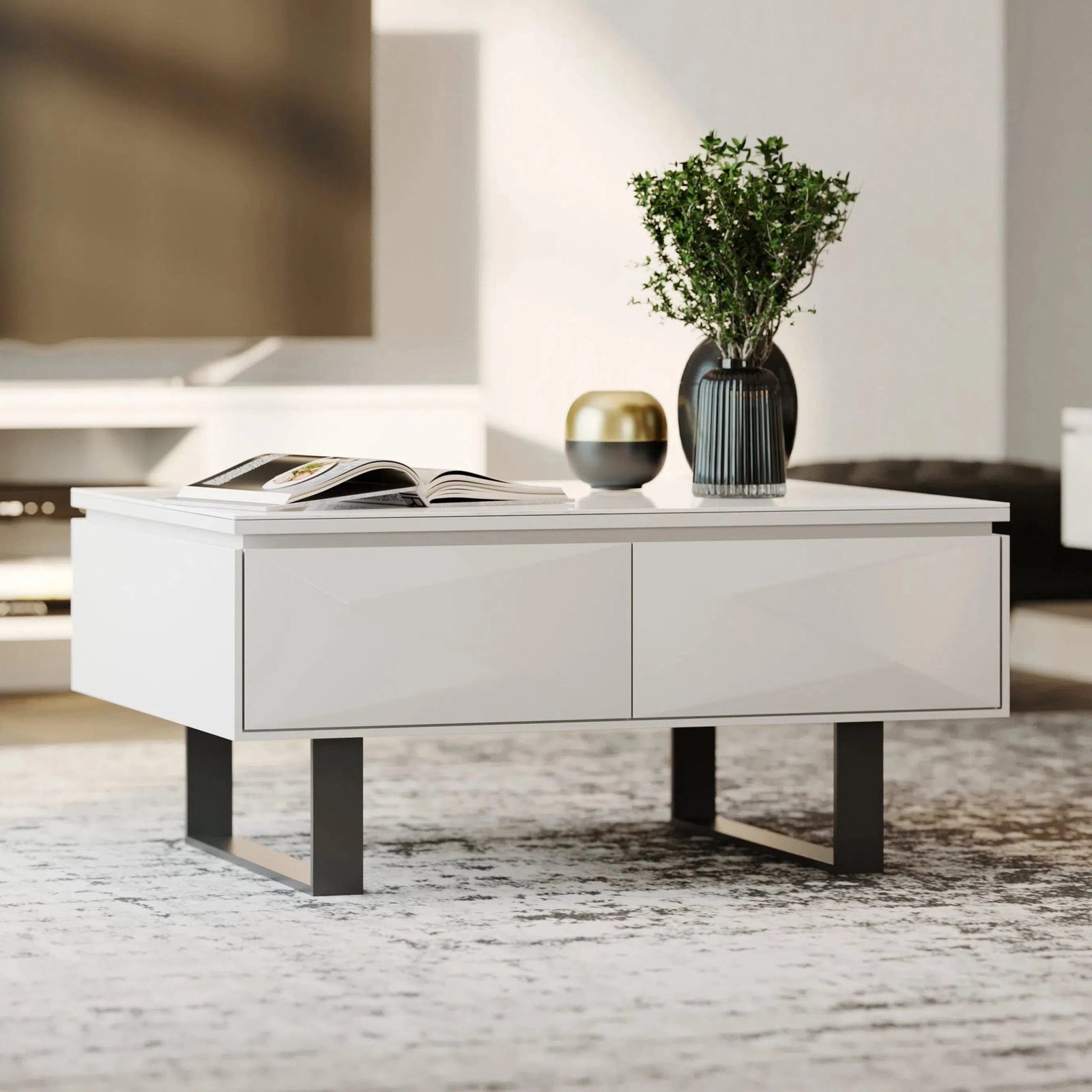 Esme Coffee Table - Grey - Image 2
