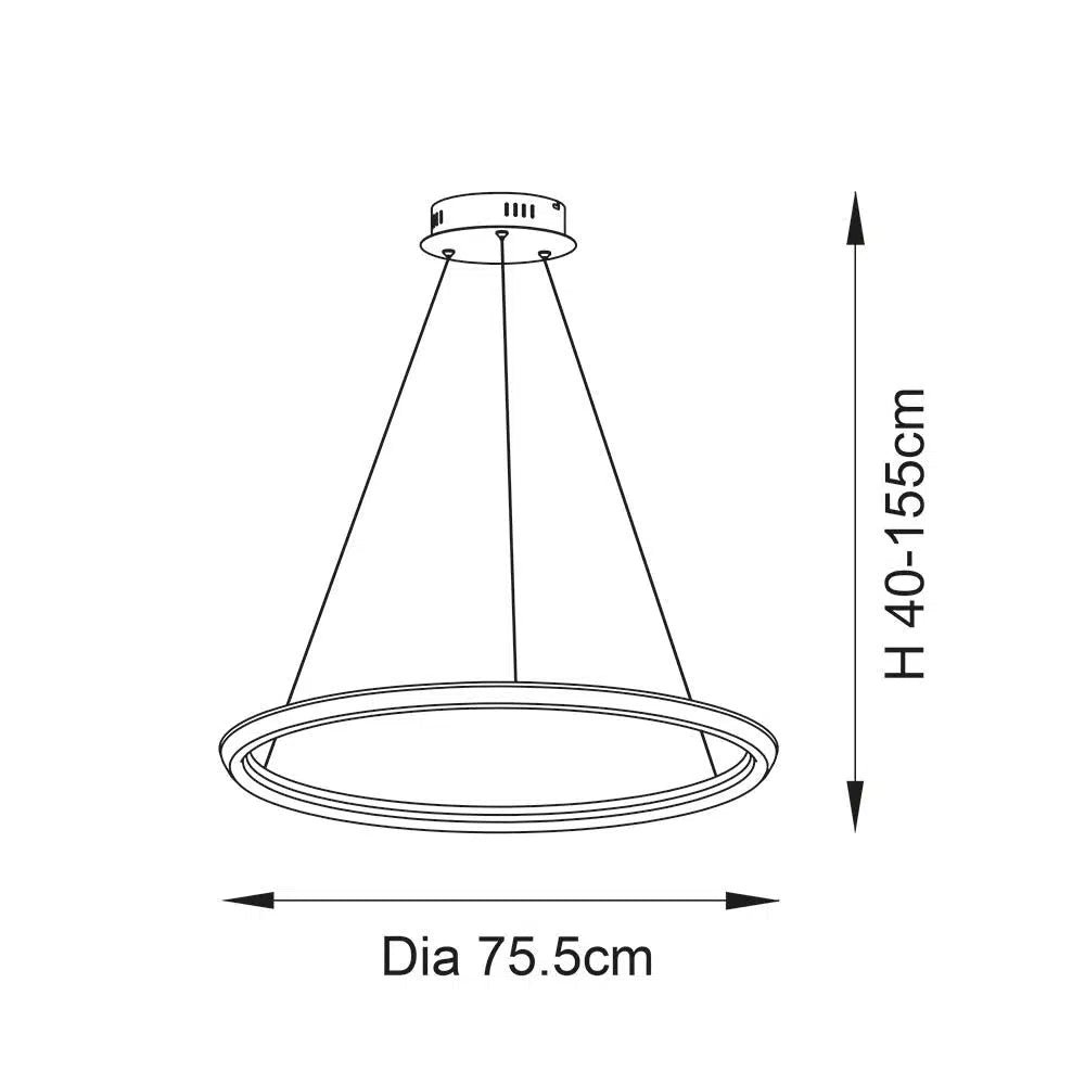 Felicia - LED Ring Pendant - Image 8