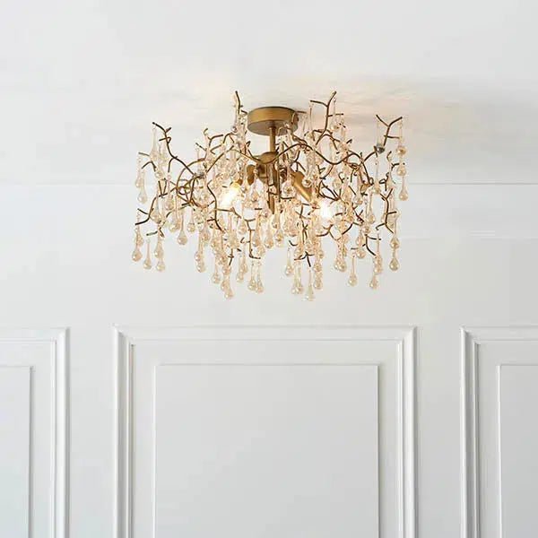 Gabriel - Branch Semi-Flush With Glass Droplets - Image 4