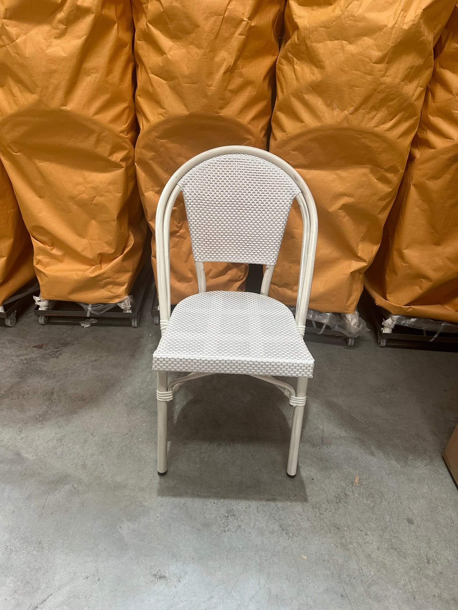 Bistro Outdoor White Dining Chair - Image 2