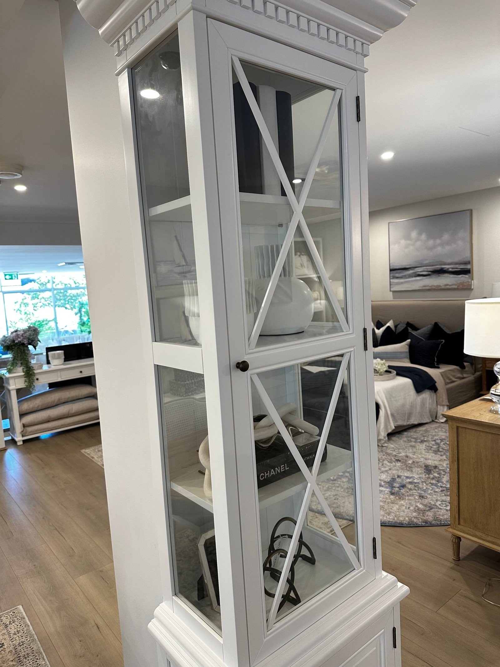 Regency One Bay Glass Display Cabinet - Image 5