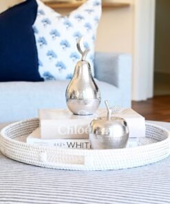 Alternative view of Silver Decorative Apple - 2 Sizes