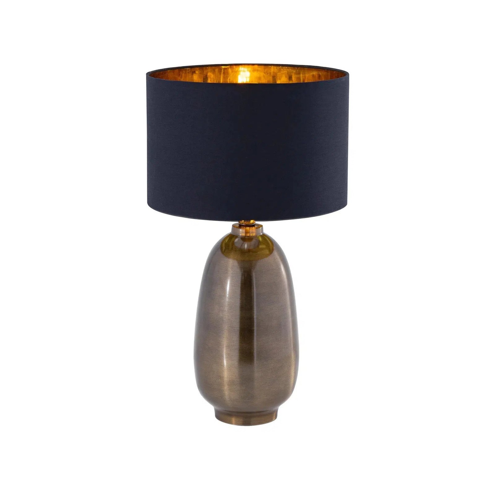 Large Antique Brass Table Lamp - Image 2