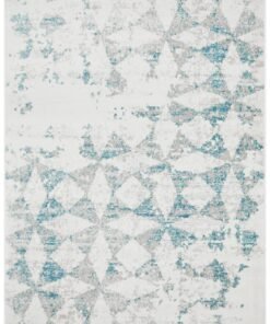 Vanessa Modern Rug Blue Grey White
