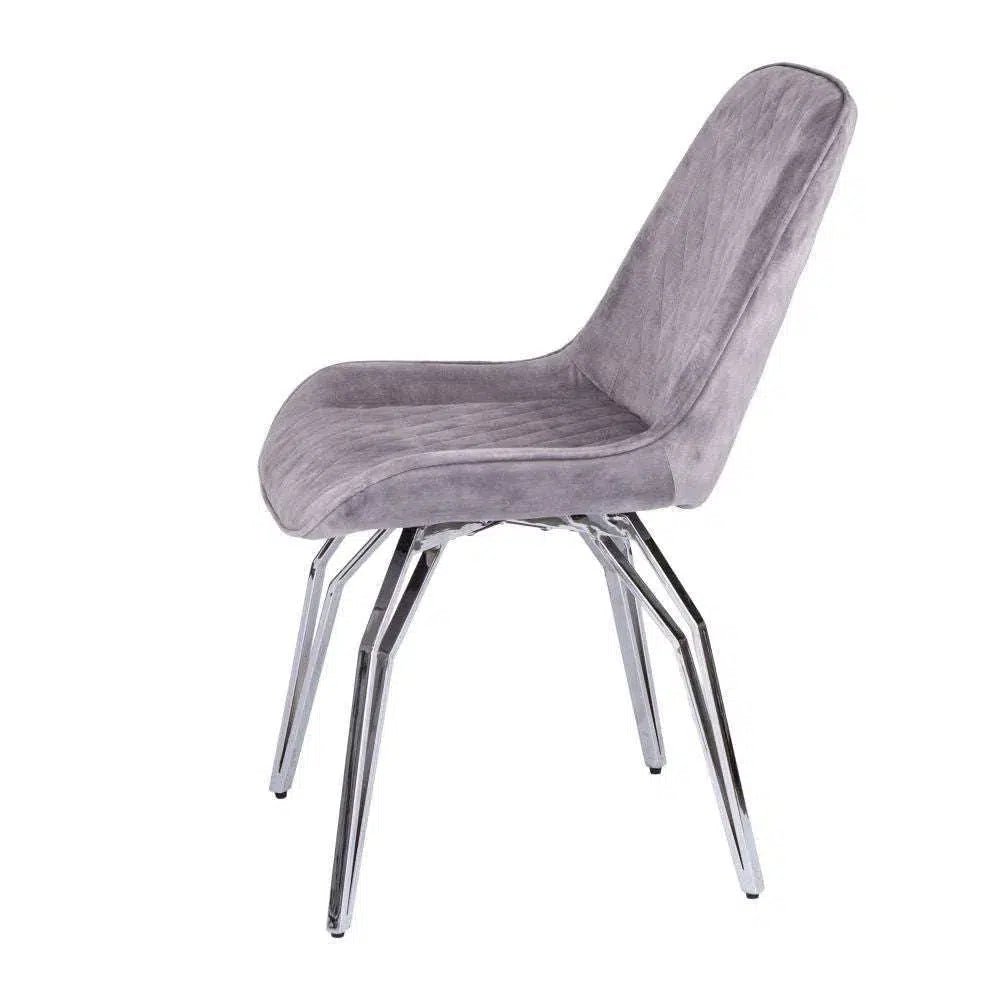 Mason Swivel Dining Chair - Light Grey - Image 4