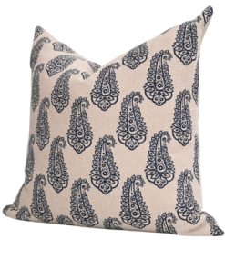 Alternative view of Paisley Linen Square Cushion - Cover Only