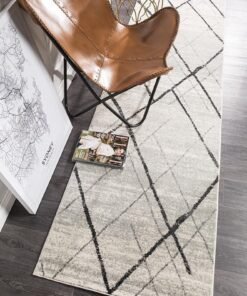 Alternative view of Oasis Noah White Grey Contemporary Runner