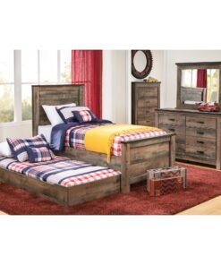 Alternative view of Trinell Panel Bed with Twin Trundle