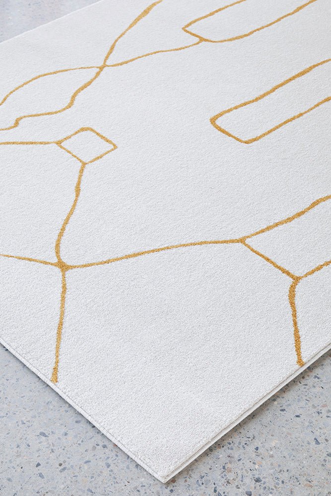 Amy White Gold Rug - Image 4