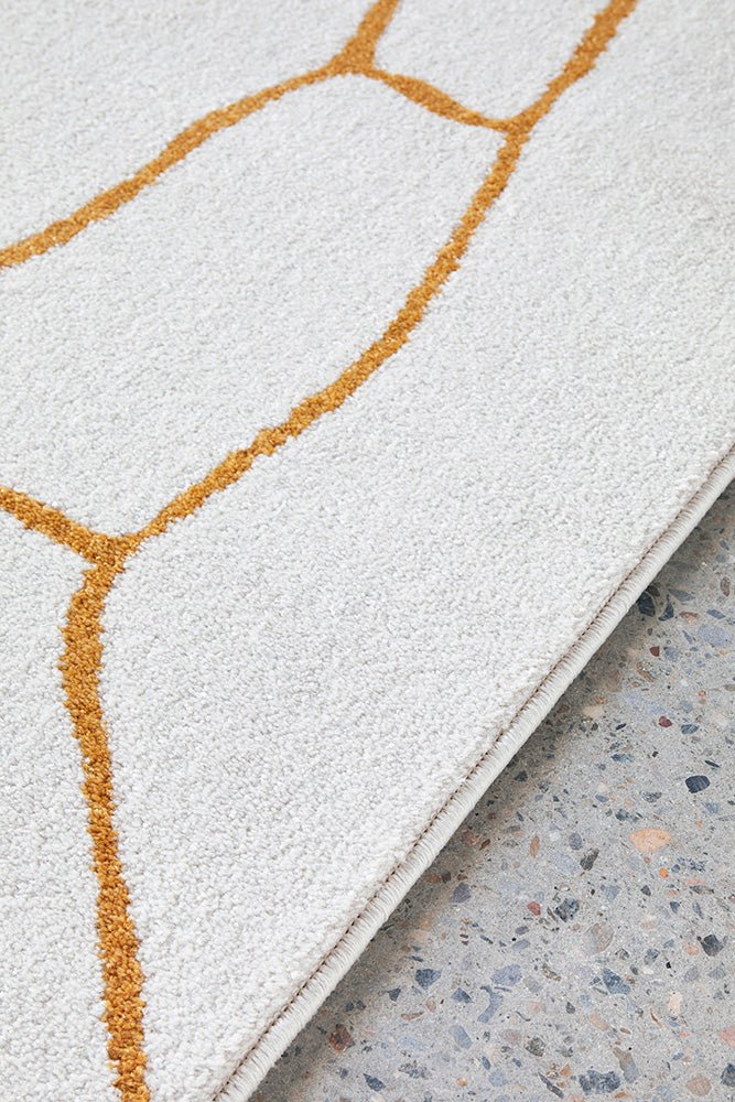 Amy White Gold Rug - Image 5