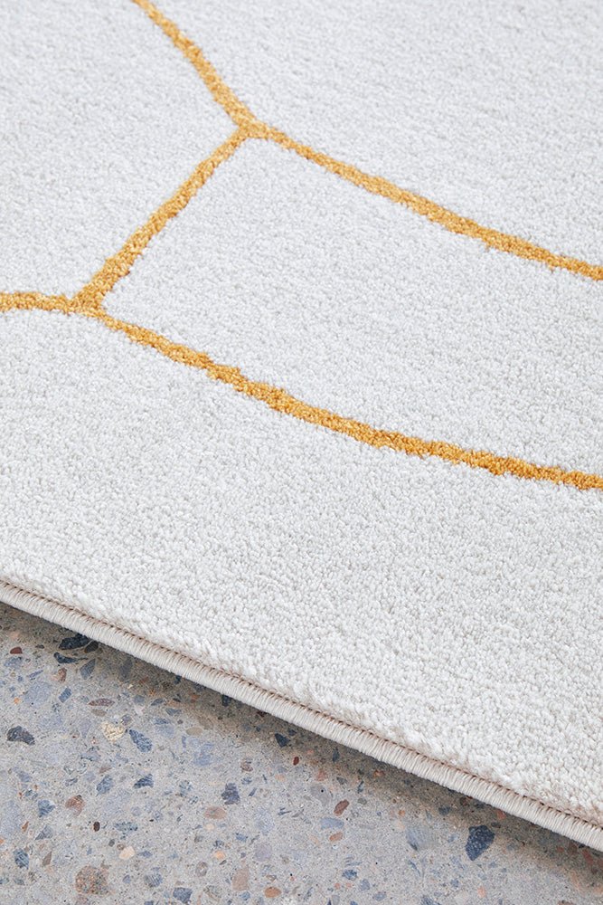 Amy White Gold Rug - Image 6