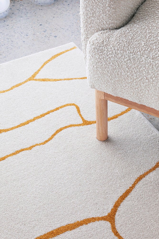 Amy White Gold Rug - Image 7