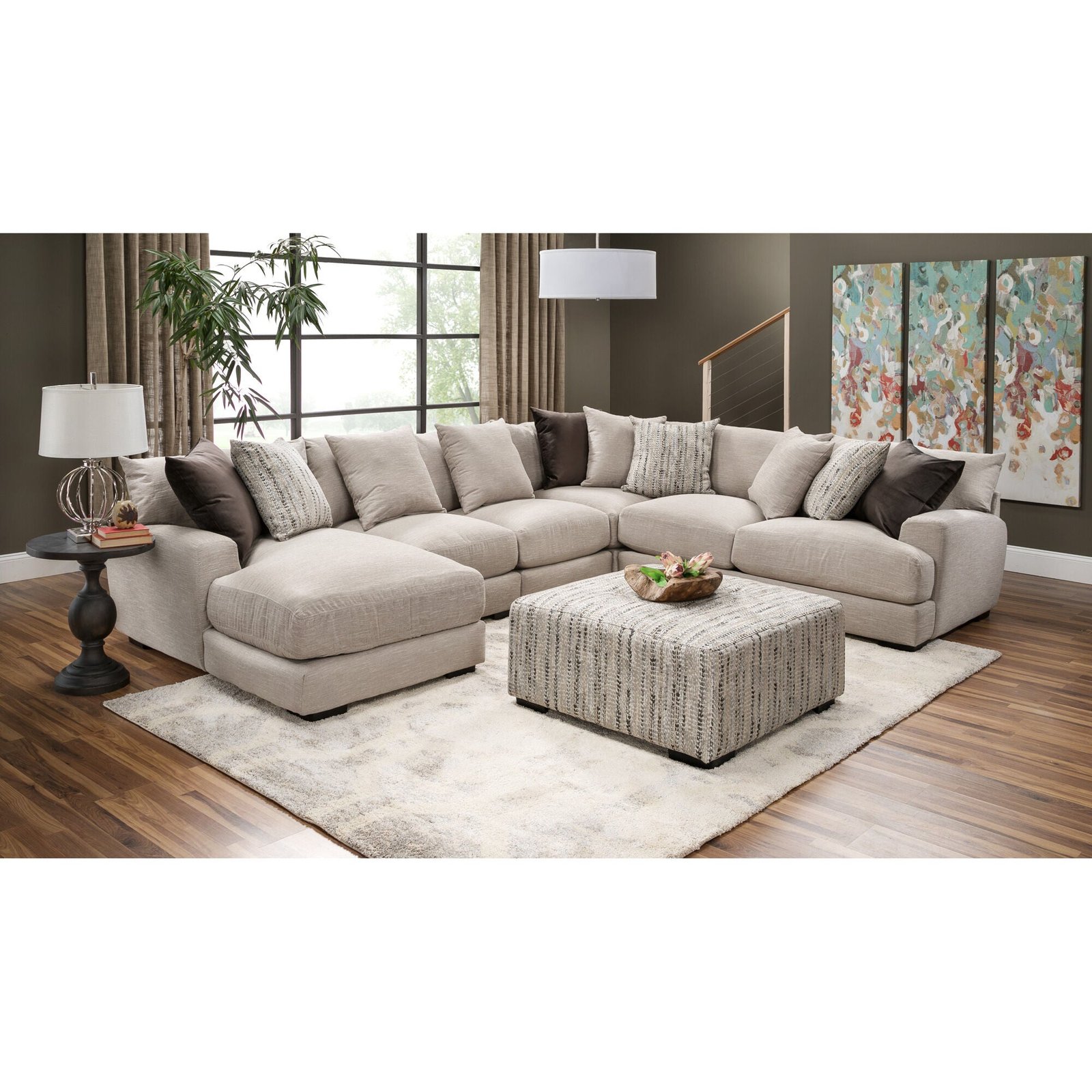 Wake 5 Piece Left Chaise Sectional - Image 2