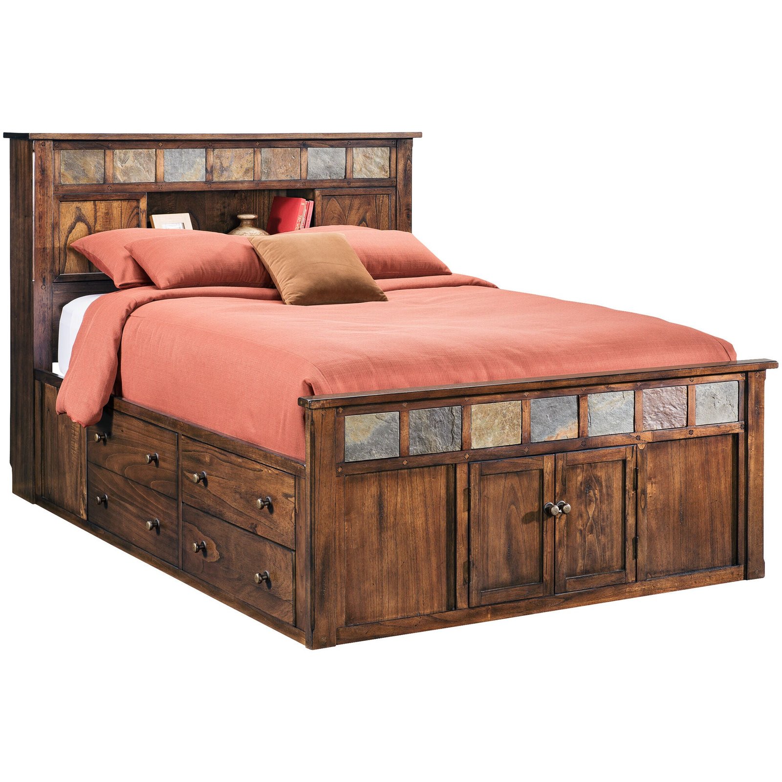 Sante Fe Bookcase Captains Bed