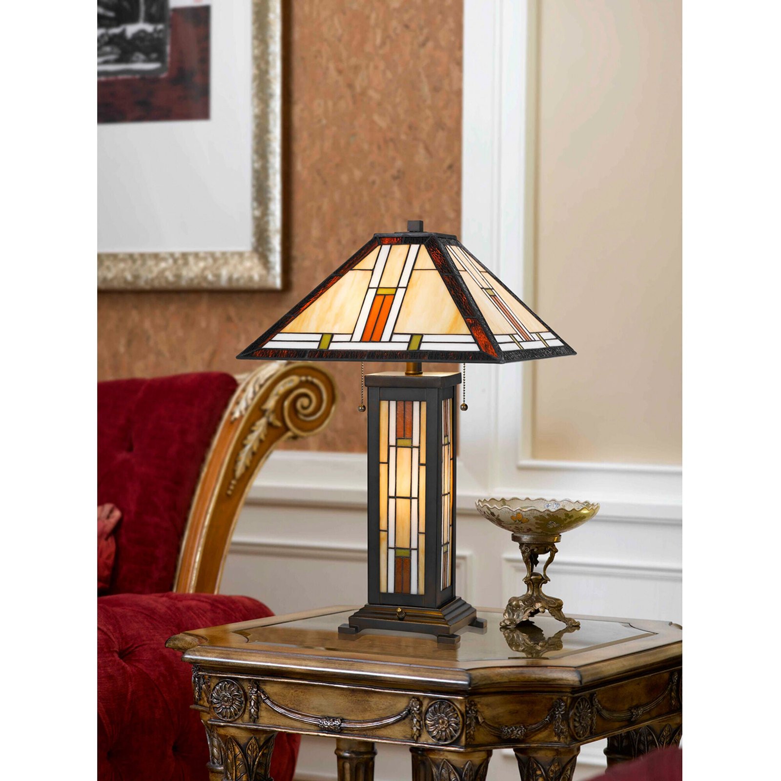 Tiffany Brown Table Lamp - Image 2