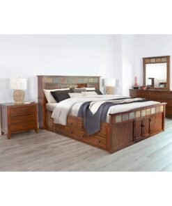 Sante Fe Bookcase Captains 4 Piece Room Group