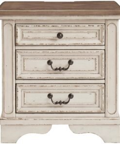 Realyn 3 Drawer Nightstand