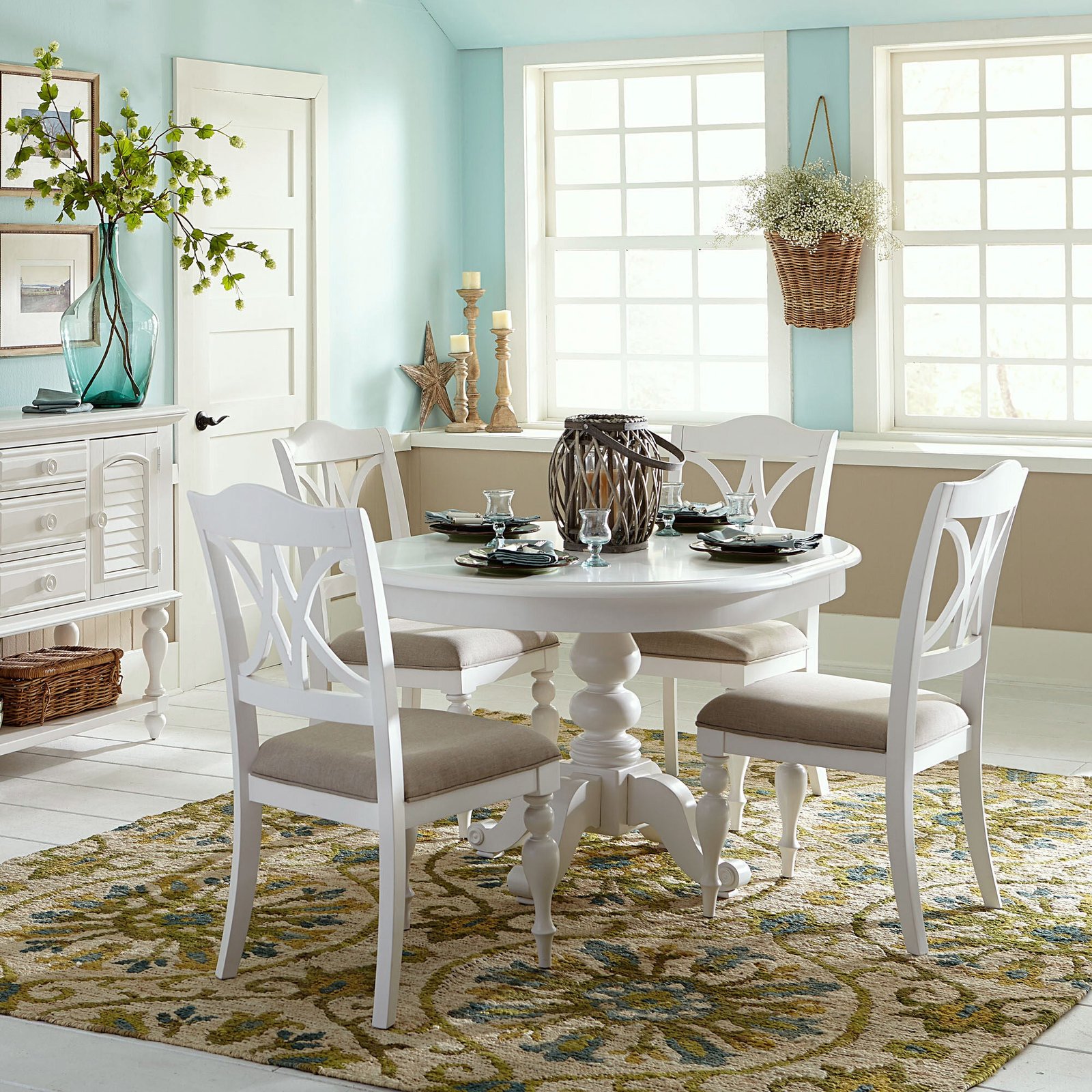 Summer House Pedestal Dining Table - Image 2