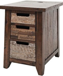 Alternative view of Painted Canyon Power Chairside Table