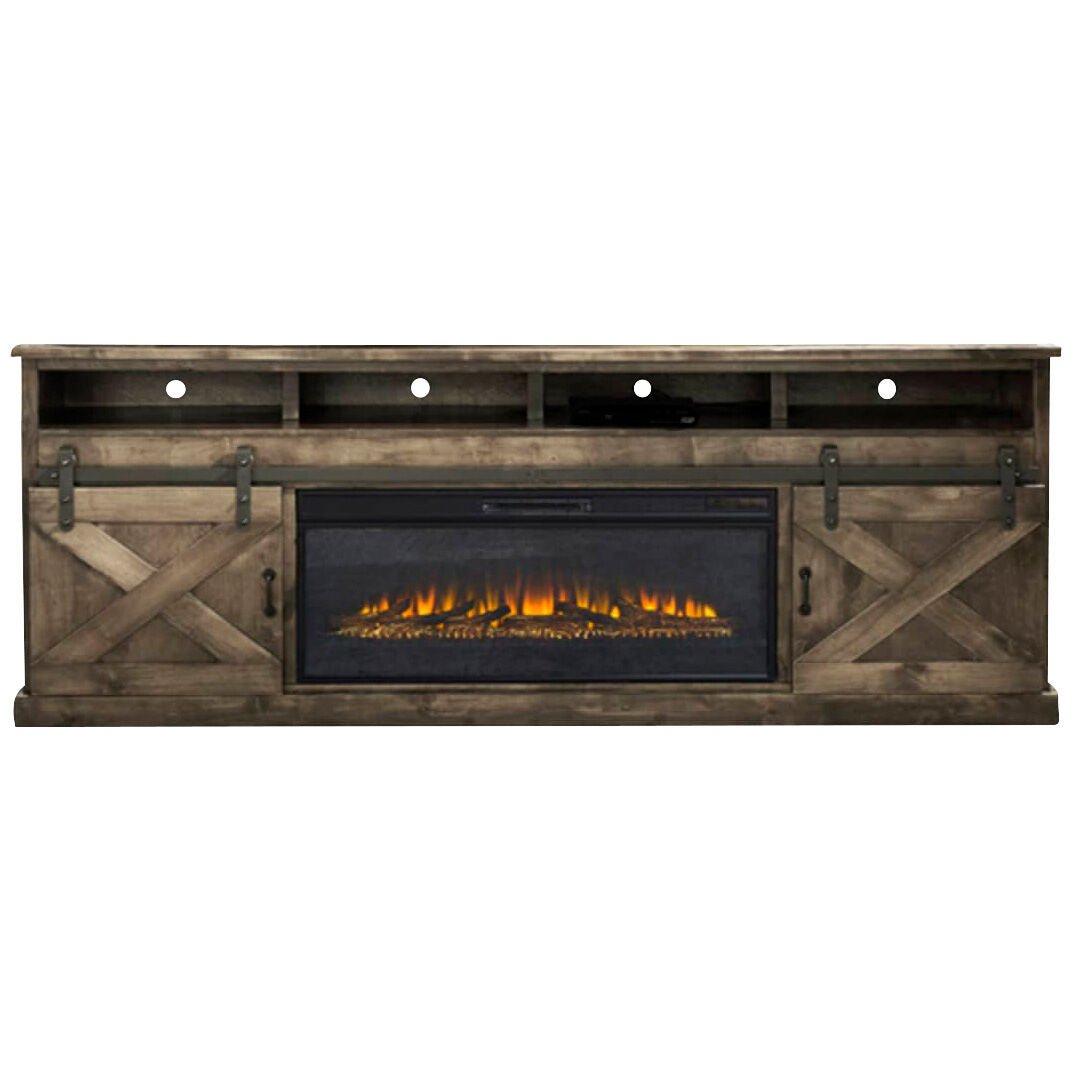 Fireplace Console Rustic Farmhouse 94 Inch Fireplace Console – Woometron – Furniture Store