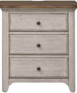 Farmhouse Reimagined 3 Drawer Nightstand