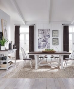 Alternative view of Farmhouse Fixed 5 Piece Dining Set