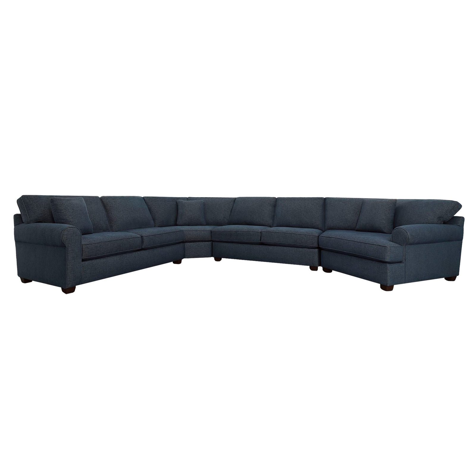 Connections Roll 4 Piece Right Cuddler Wedge Sectional - Image 5