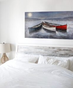 Alternative view of Heartland Home Boats at Dawn Wall Art