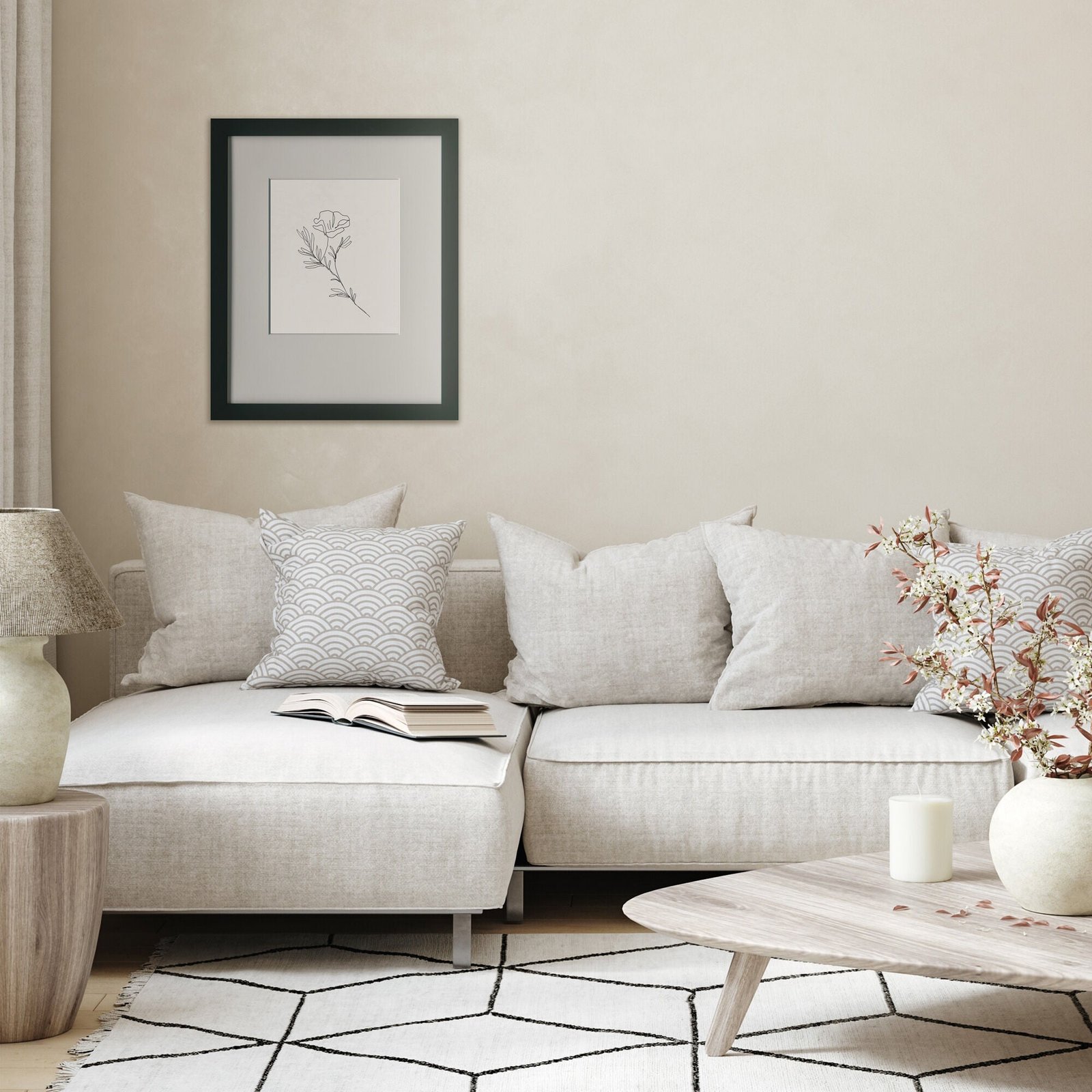 Ink Flowers Wall Art - Image 3