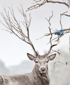 Alternative view of Alert Deer Wall Art