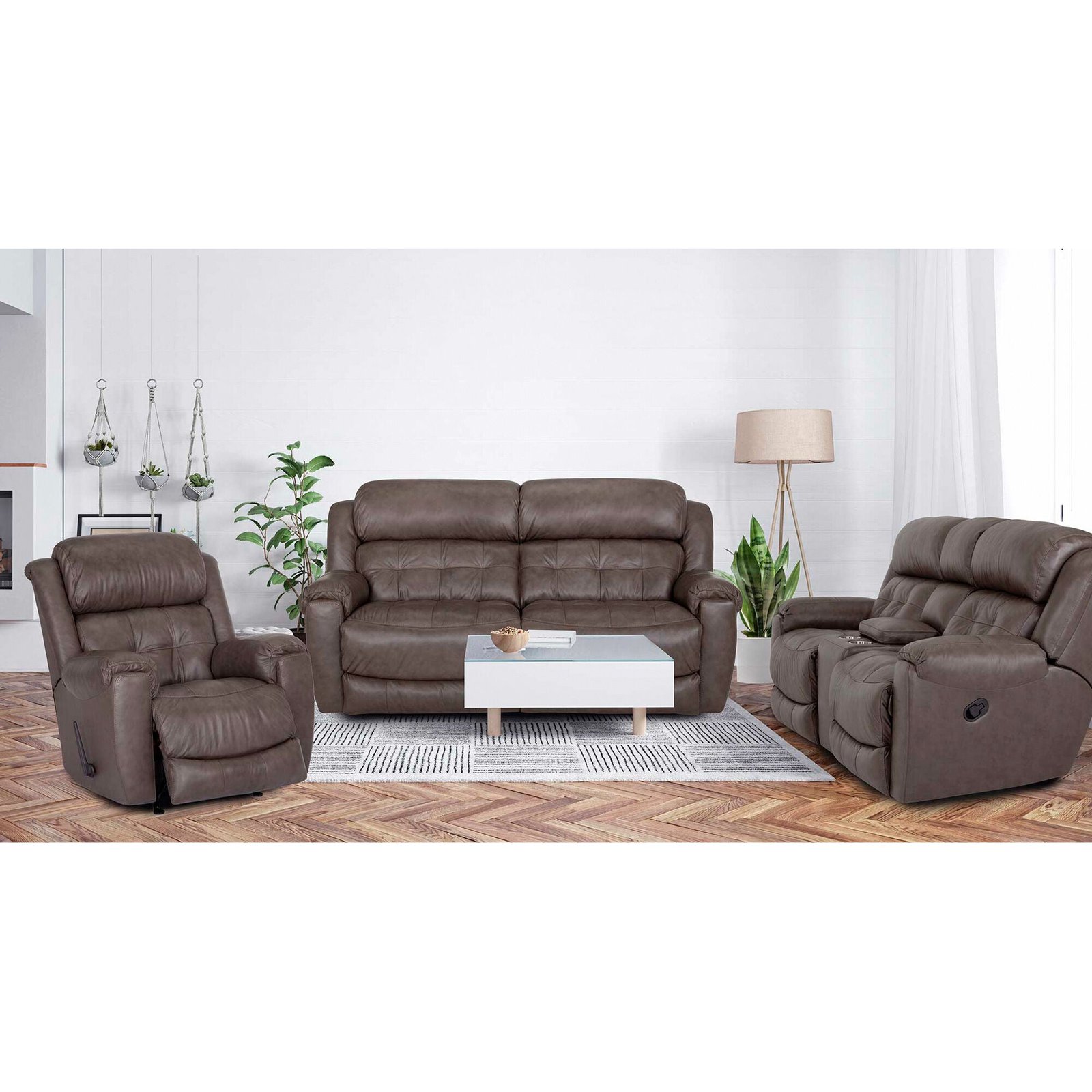 Talon Leather Reclining Sofa - Image 2
