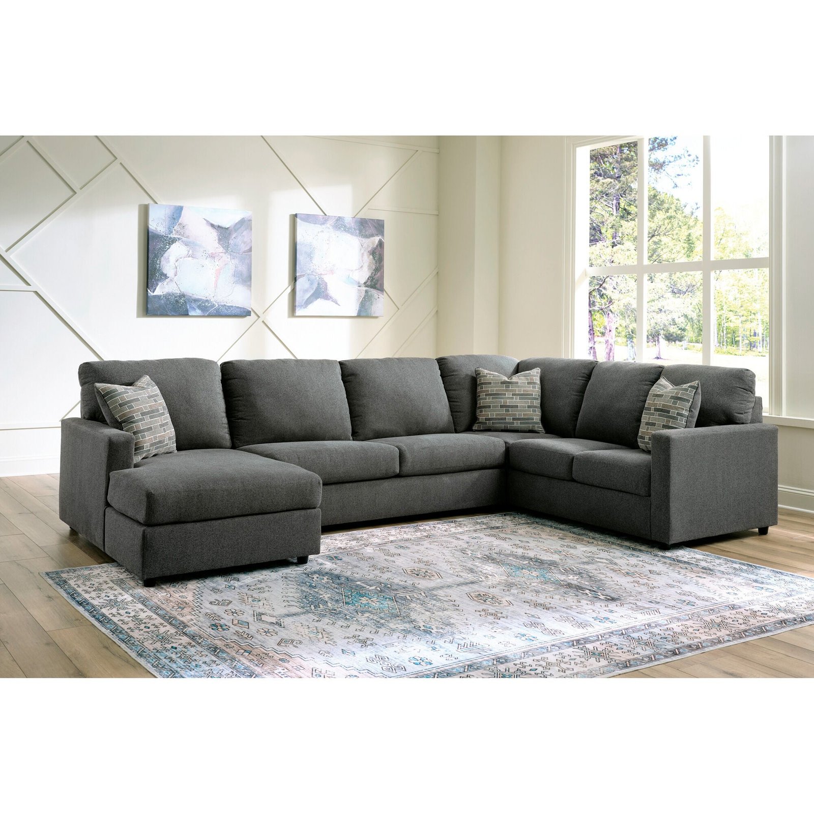 Edenfield 3 Piece Left Chaise Sectional - Image 2