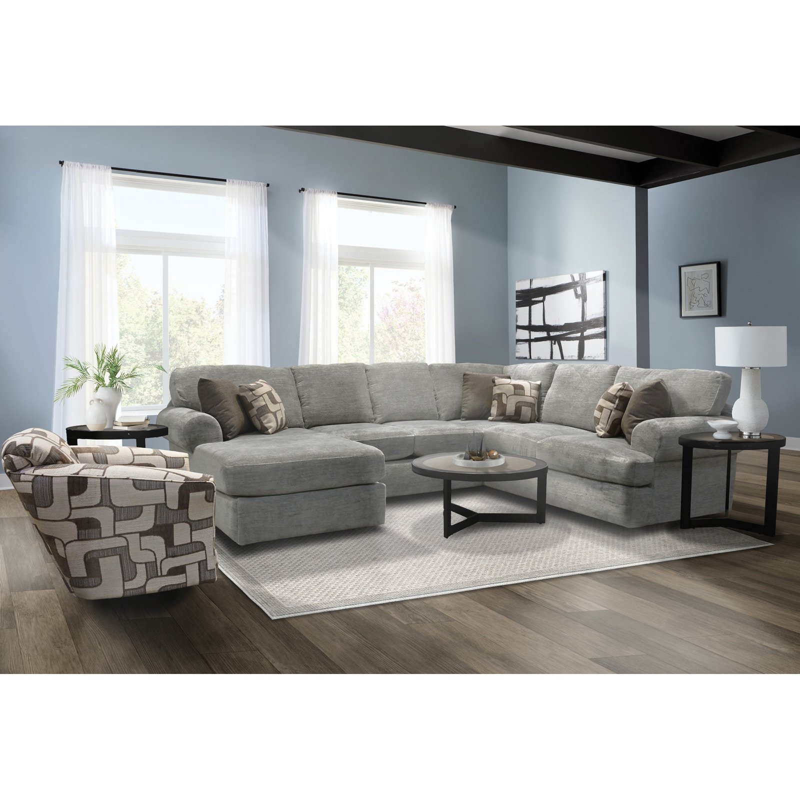 Whitten 3 Piece Left Chaise Sectional - Image 3