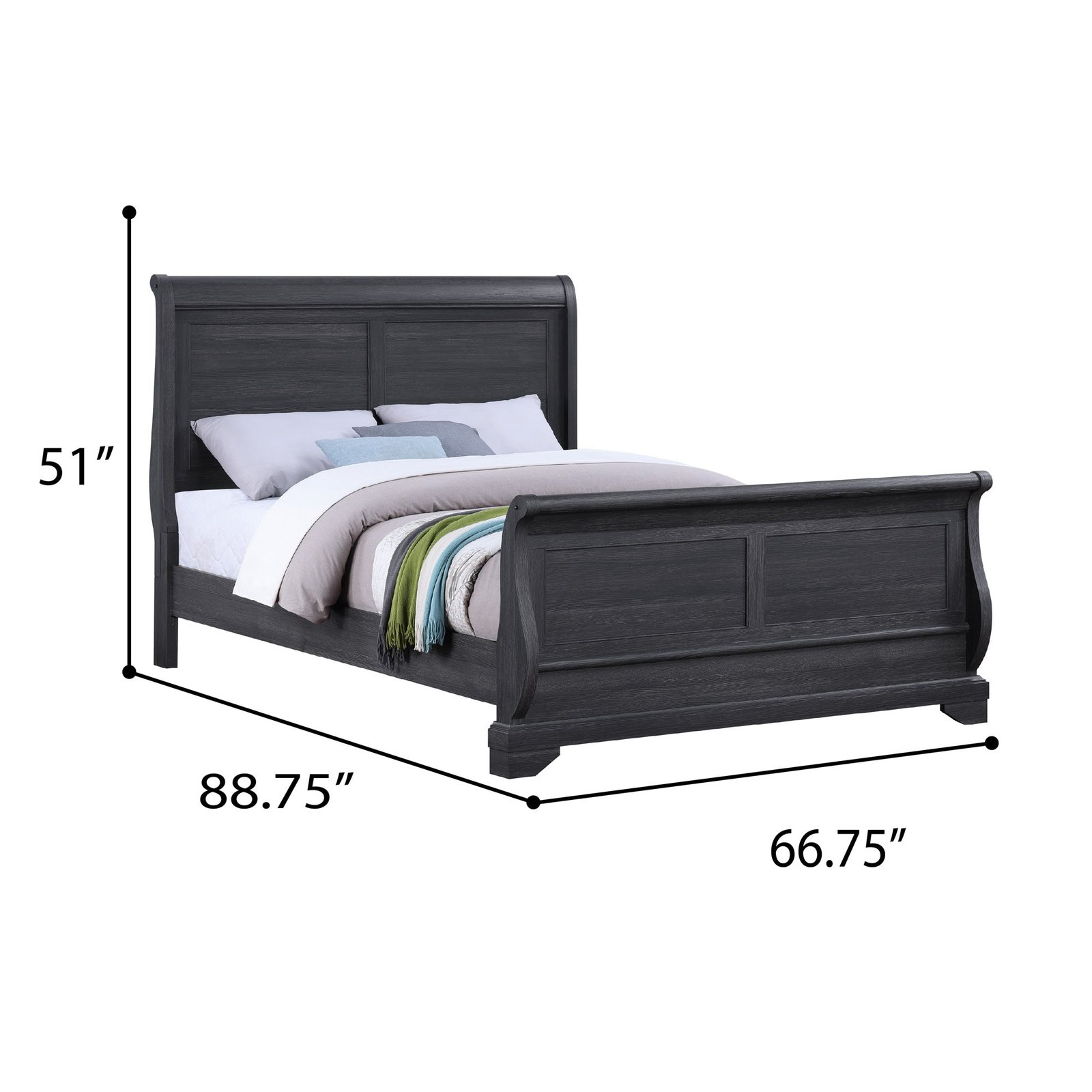Faye Sleigh Bed - Image 8