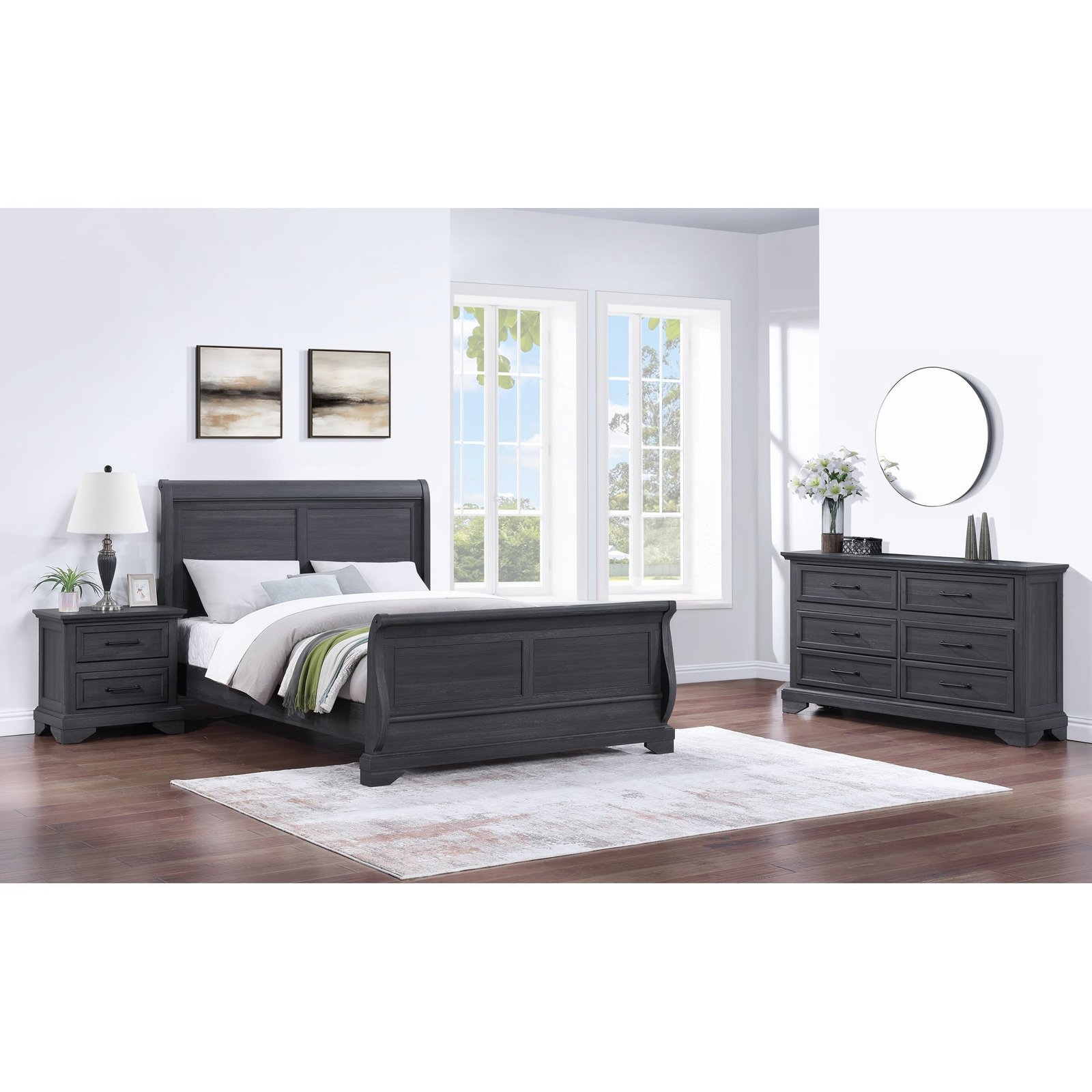 Faye Sleigh Bed - Image 4
