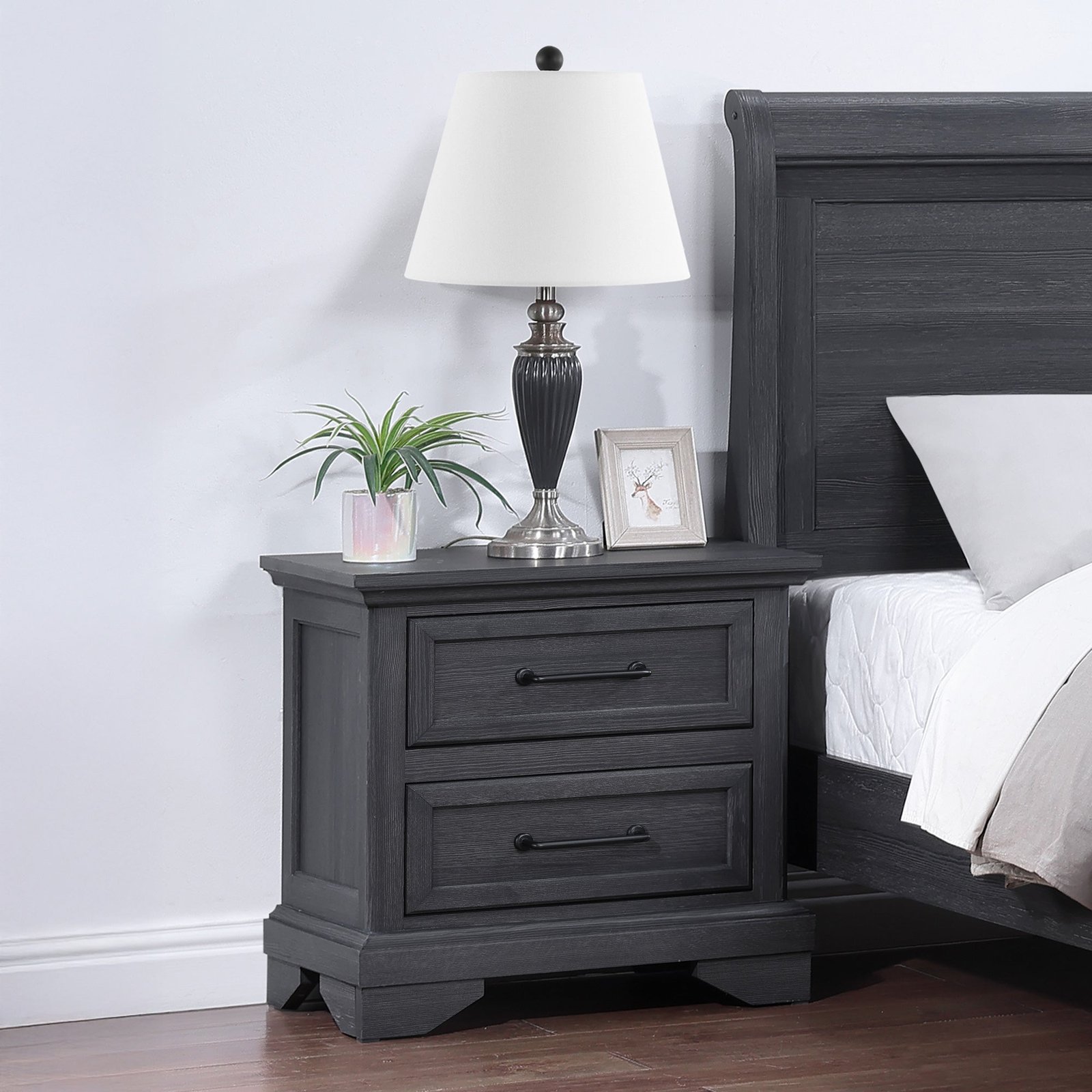 Faye 2 Drawer Nightstand - Image 3