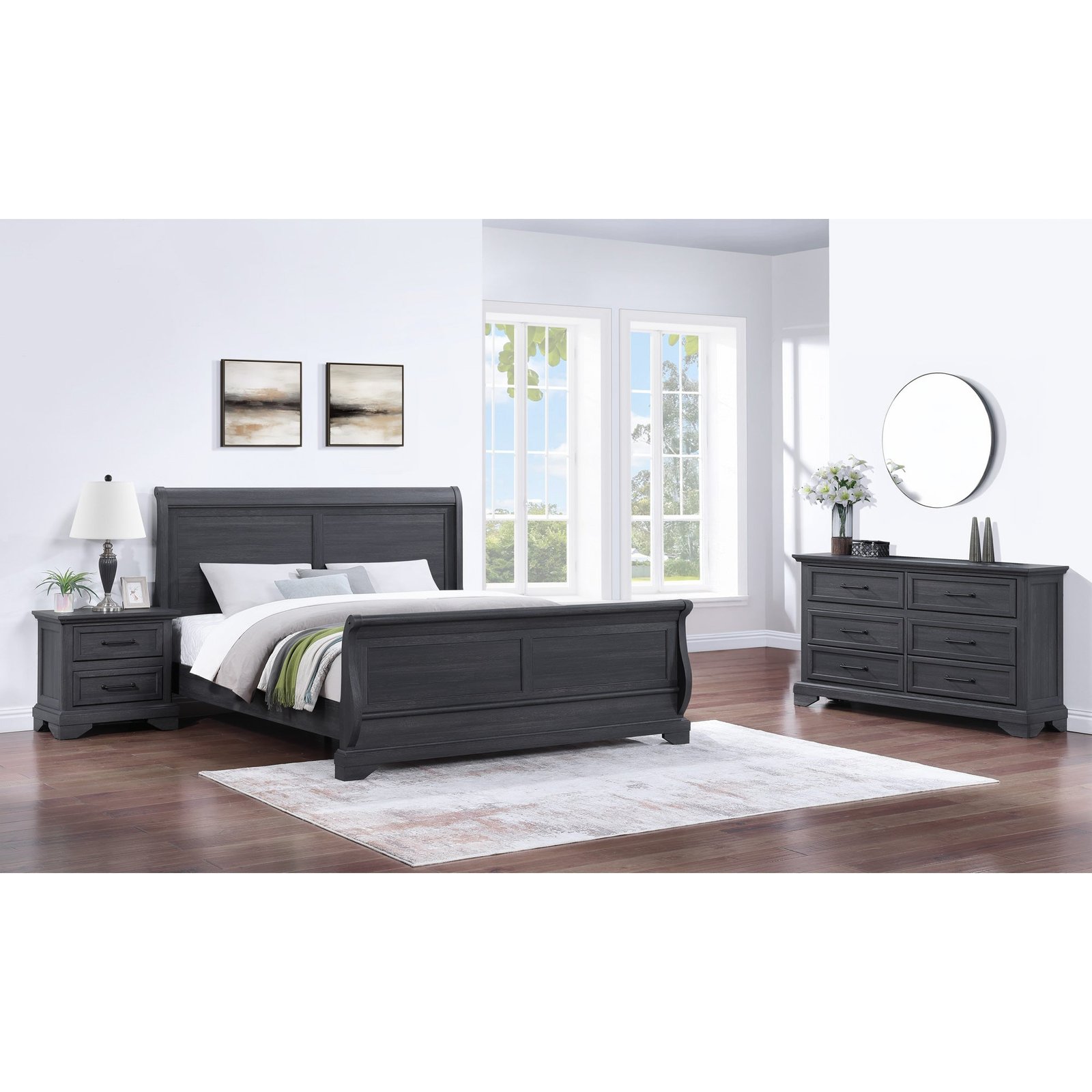 Faye 2 Drawer Nightstand - Image 4