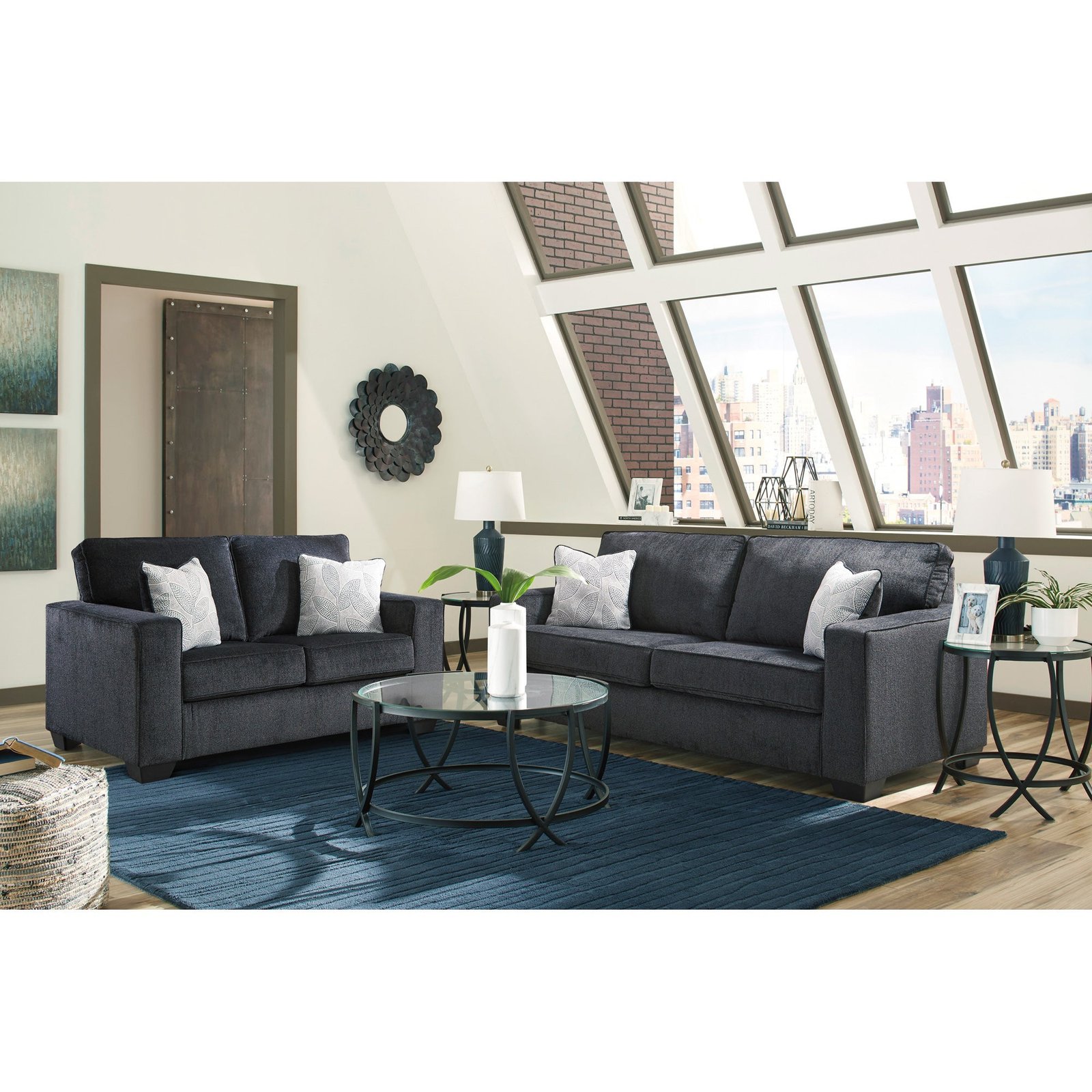 Riles Sofa and Loveseat