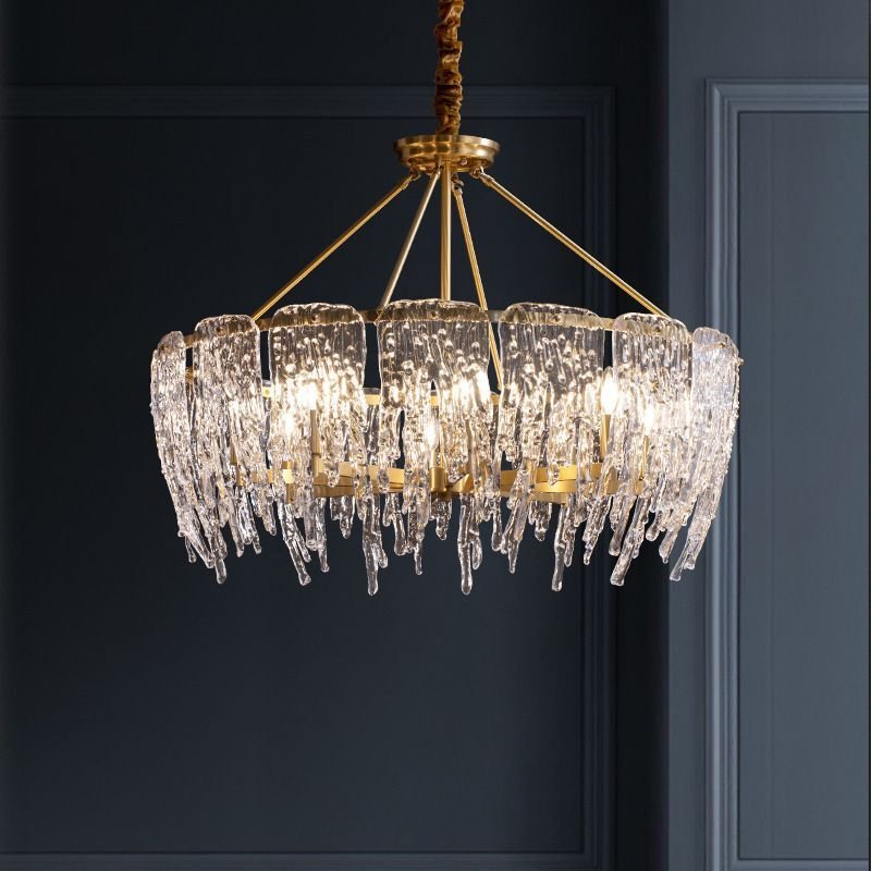 Postmodern luxury and full copper raindrop chandelier - Image 4