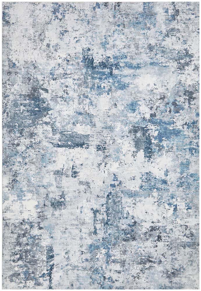 Sadie Blue Machine Washable Rectangle Rug