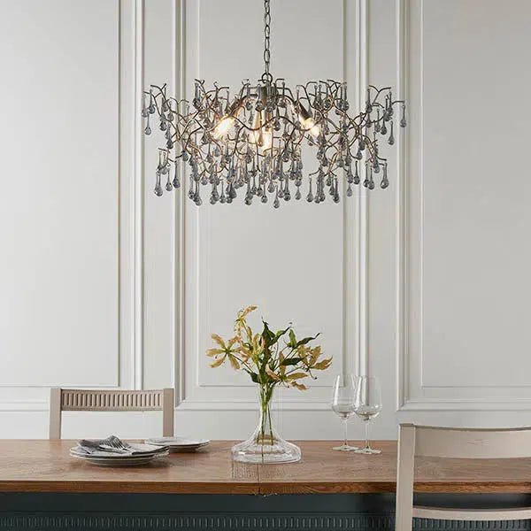 Raphael - Branch Chandelier With Glass Droplets - Image 2