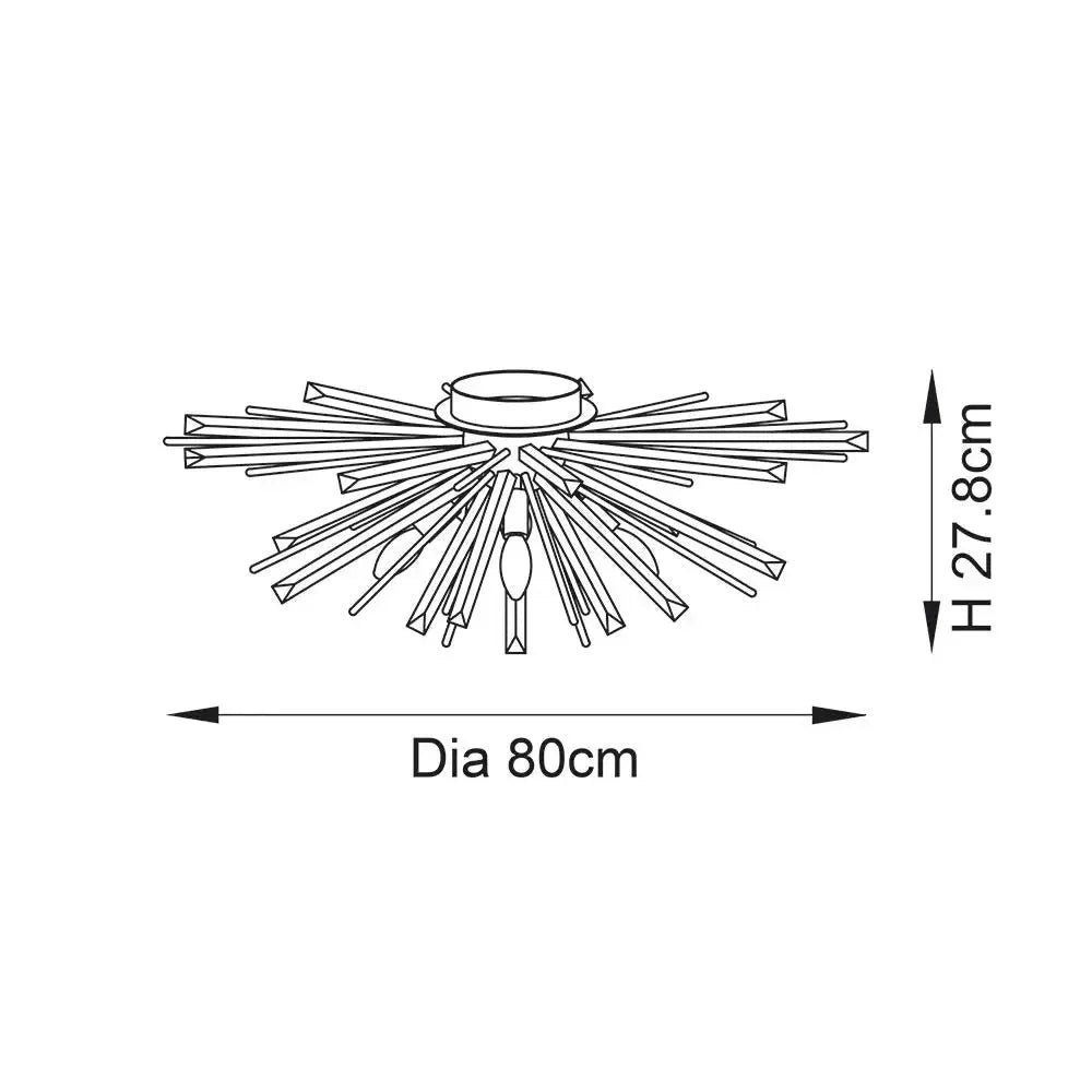 Rosa - Flush Light With Glass Shards - Image 6