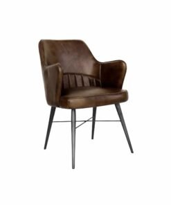 Rowan Leather Chair - Brown
