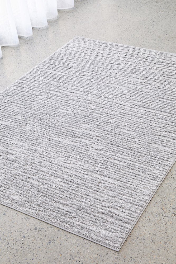 Sienna Modern Silver Rectangle Rug - Image 3